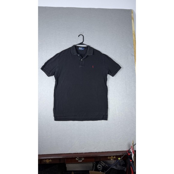 Polo Ralph Lauren Polo Shirt Mens Large Classic Red Pony Casual Short Sleeve - Picture 1 of 9